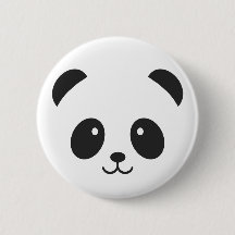 Niedlicher und Cuddly Panda-Button-Knopf