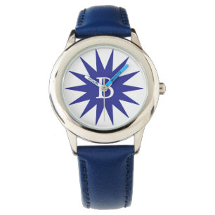Niedlicher und einfacher anfänglicher Blue Star Armbanduhr