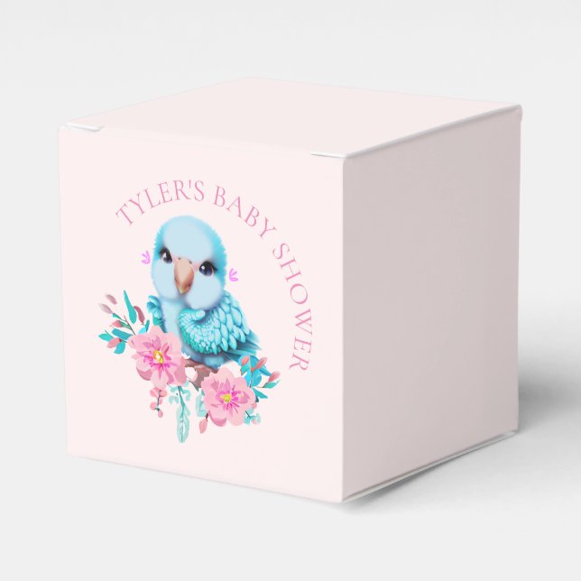 Niedlicher und erlesener Blauer Babypapagei Geschenkschachtel (Vorderseite)
