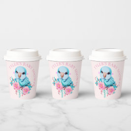 Niedlicher und erlesener Blauer Babypapagei Pappbecher