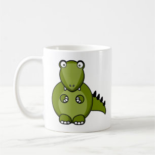 Niedlicher und farbenfroher Dinosaurier Kaffeetasse