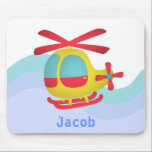 Niedlicher und farbenfroher Hubschrauber für Kinde Mousepad<br><div class="desc">Kinder, vor allem Jungen, die Liebe-Flugzeuge und Luftfahrt werden dieses niedliche und farbenfrohe Spielzeug wie Hubschrauber, das in den hellen Farben Gelb, Rot und Blau kommt verlieben. Ein hübsches und ansprechendes Chopper-Design für Kleinkinder und Kinder zum Geburtstag oder besondere Anlass. Personalisieren Sie einfach den Namen des Kindes oder ändern Sie...</div>