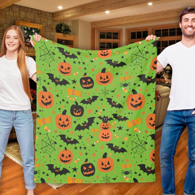 Niedlicher und gemütlicher Halloween Fleecedecke (Spooky Comfort Cute And Cozy Halloween Themed Fleece Blanket)