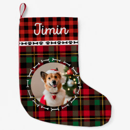 Niedlicher und gemütlicher Hund züchten Weihnachts Kleiner Weihnachtsstrumpf