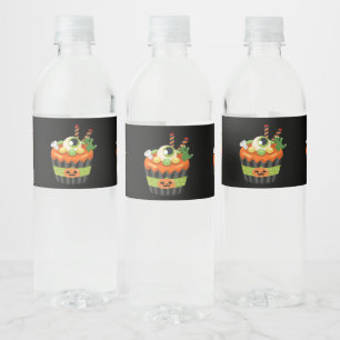 Niedlicher und grauenhafter Halloween Cupcake mit 