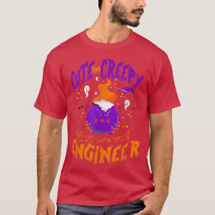 Niedlicher und grauenhafter Ingenieur - Weihnachts T-Shirt