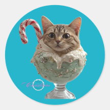 Niedlicher und lustiger Chat Ice Creme Holiday Sti