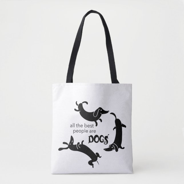 Niedlicher und lustiger Hund Lover Tasche (Vorderseite)