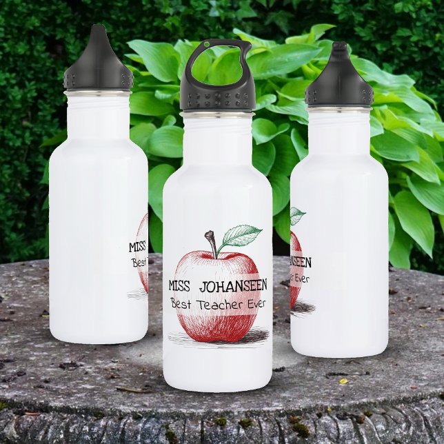 Niedlicher und lustiger Red Apfel-Handzieher je Edelstahlflasche (Von Creator hochgeladen)