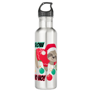 Niedlicher und lustiger Weihnachtsmann-Slow Ho Ho Edelstahlflasche