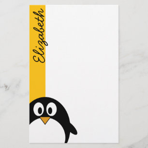 Niedlicher und moderner Cartoon Penguin Briefpapier