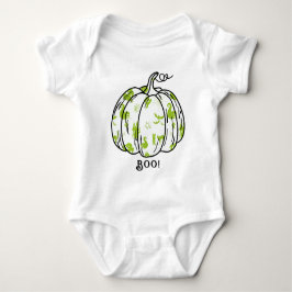 Niedlicher und schokogrüner Jack-O’ Lantern Baby Strampler