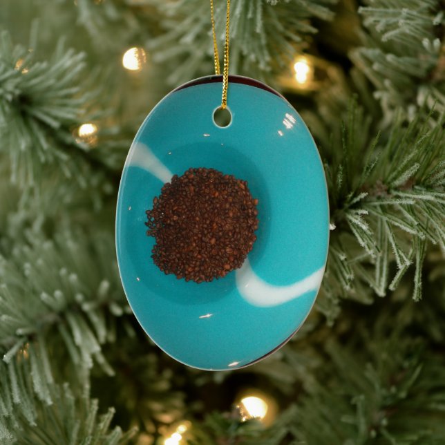 Niedlicher und schöner Cykaffee Brown Keramikornament (Baum)