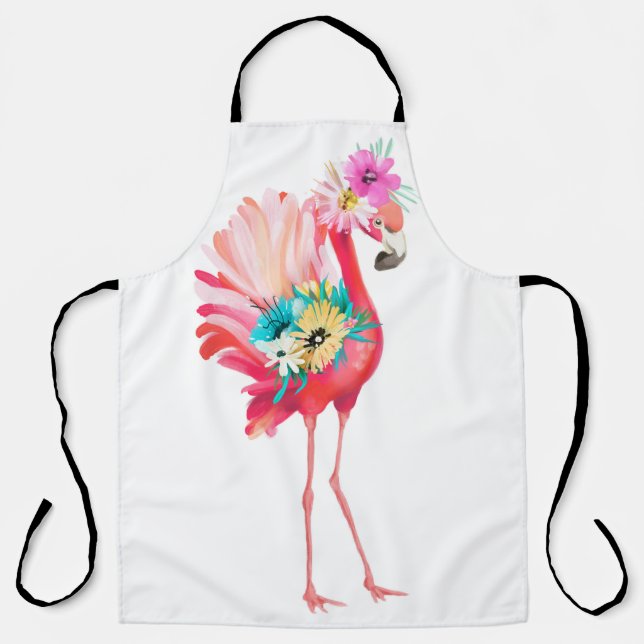 Niedlicher und schöner rosafarbener Flamingo-Mexic Schürze (Vorderseite)