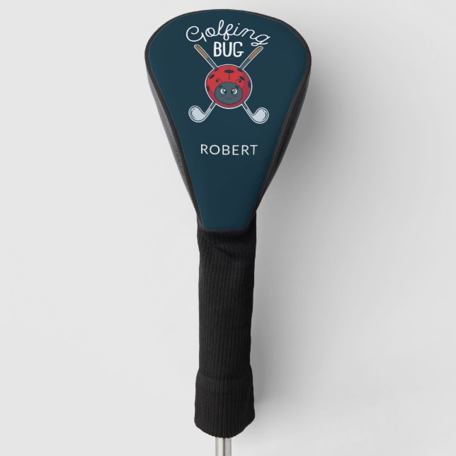Niedlicher und sonniger Golfbug Modern Custom Golf Headcover (Vorderseite)
