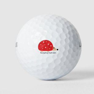 Niedlicher und sonniger Igel Pilz Golfball