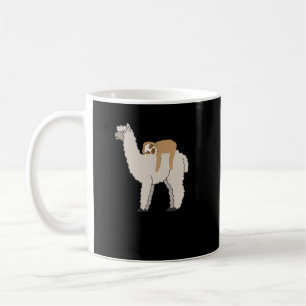 Niedlicher und sonniger Sleepy Sloth und Llama Kaffeetasse