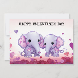 Niedlicher und sonniger Valentinstag für Kinder #3 Feiertagskarte