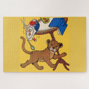 niedlicher und sorgloser kleiner Leopardenbecher d