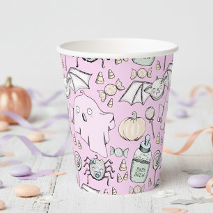 Niedlicher und süßer Halloween-Kindergeburtstag Pappbecher