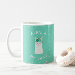 Niedlicher und Trendy Türkis des Alpaka-  Kaffeetasse