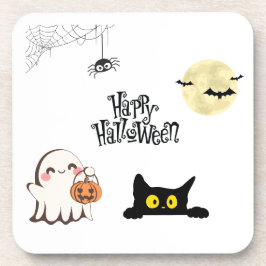 Niedlicher und undurchsichtiger Halloween-Unterset Getränkeuntersetzer