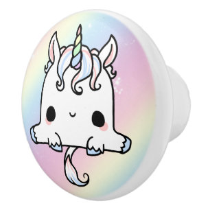 Niedlicher Unicorn-Fach-Zug Keramikknauf