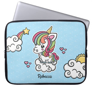 Niedlicher Unicorn Laptopschutzhülle