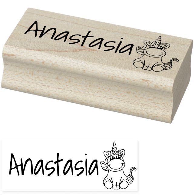 Niedlicher Unicorn-Pferdepony Graphic Individuelle Gummistempel (Von Creator hochgeladen)