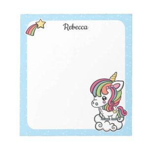 Niedlicher Unicornnotizblock Notizblock