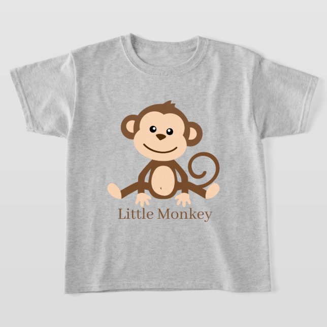 niedlicher Unisex-Kleiner Affe T - Shirt (Ablage )