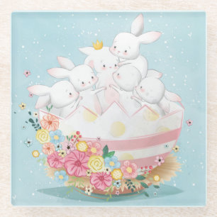 Niedlicher Untersetzer von Bunnies