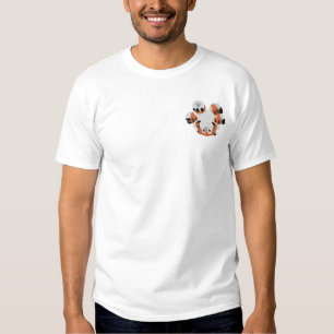 Niedlicher Up Down Baby Tiger Besticktes T-Shirt