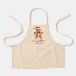Niedlicher Urlaub Gingerbrot Keks Thema Schürze