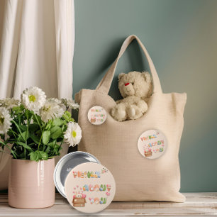 Niedlicher Valentinsknopf Denken Sie über Sie na Button