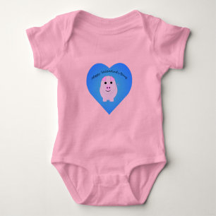 Niedlicher Valentinstag Baby Strampler