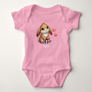 Niedlicher Valentinstag Baby Strampler