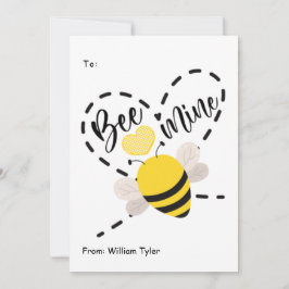 Niedlicher Valentinstag Bienenbergwerk Feiertagskarte