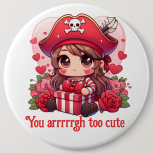 Niedlicher Valentinstag Button