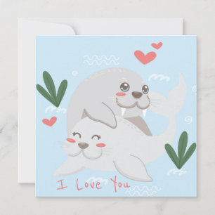 Niedlicher Valentinstag Feiertagskarte