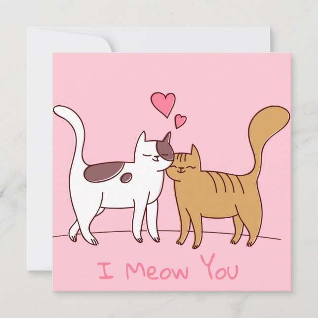 Niedlicher Valentinstag Feiertagskarte (Vorderseite)
