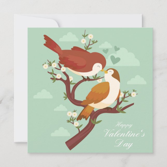 Niedlicher Valentinstag Feiertagskarte (Vorderseite)