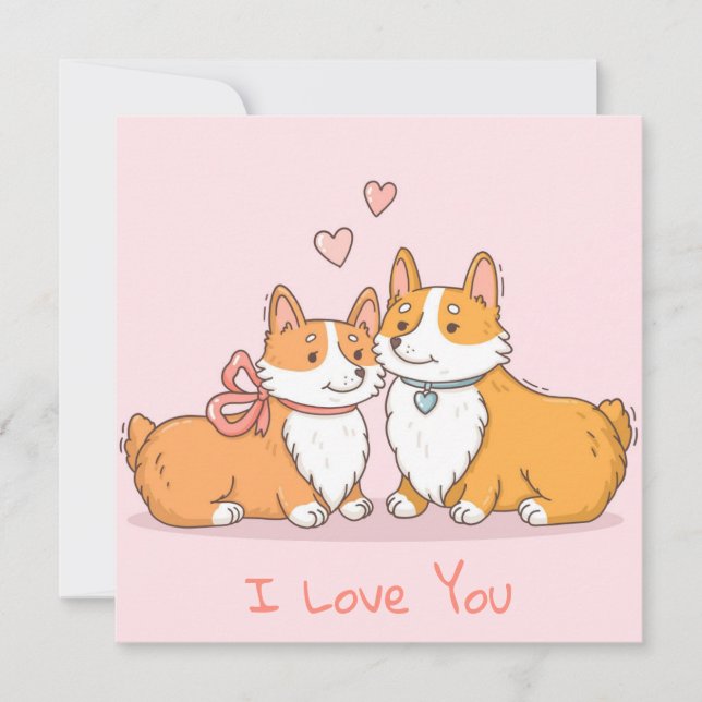 Niedlicher Valentinstag Feiertagskarte (Vorderseite)