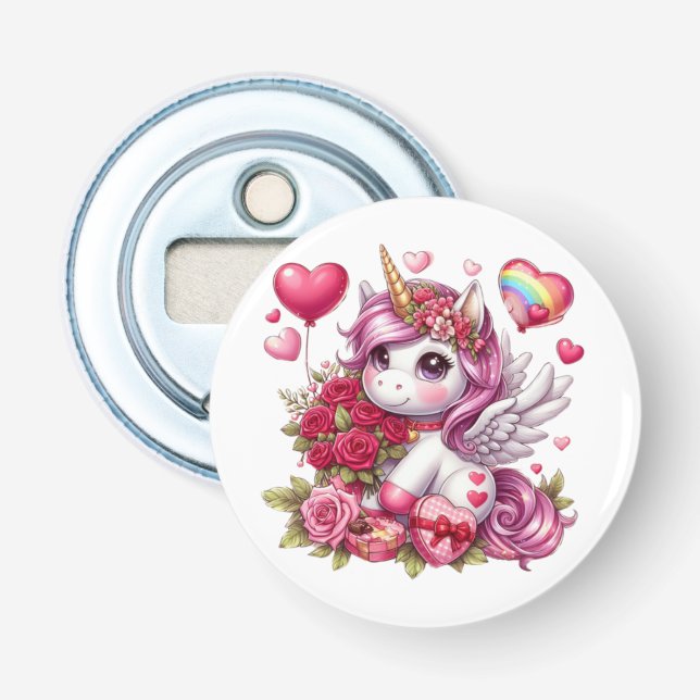 Niedlicher Valentinstag Flaschenöffner (Vorderseite)