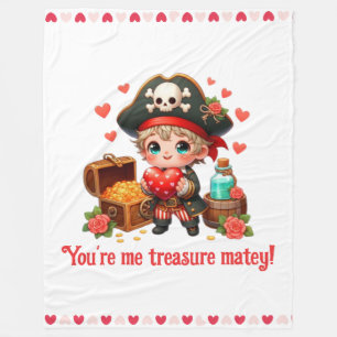 Niedlicher Valentinstag Fleecedecke