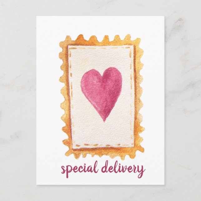Niedlicher Valentinstag für Sonderlieferungen Postkarte (Vorderseite)