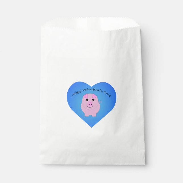 Niedlicher Valentinstag Geschenktütchen (Vorderseite)