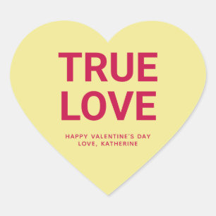 Niedlicher Valentinstag Herz-Aufkleber