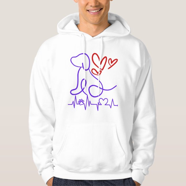 Niedlicher Valentinstag Hoodie (Vorderseite)