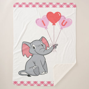 niedlicher Valentinstag I Liebe Herz Sherpadecke
